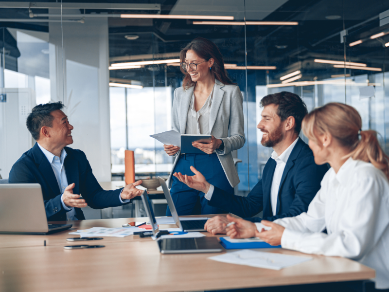 People Meeting in an Office